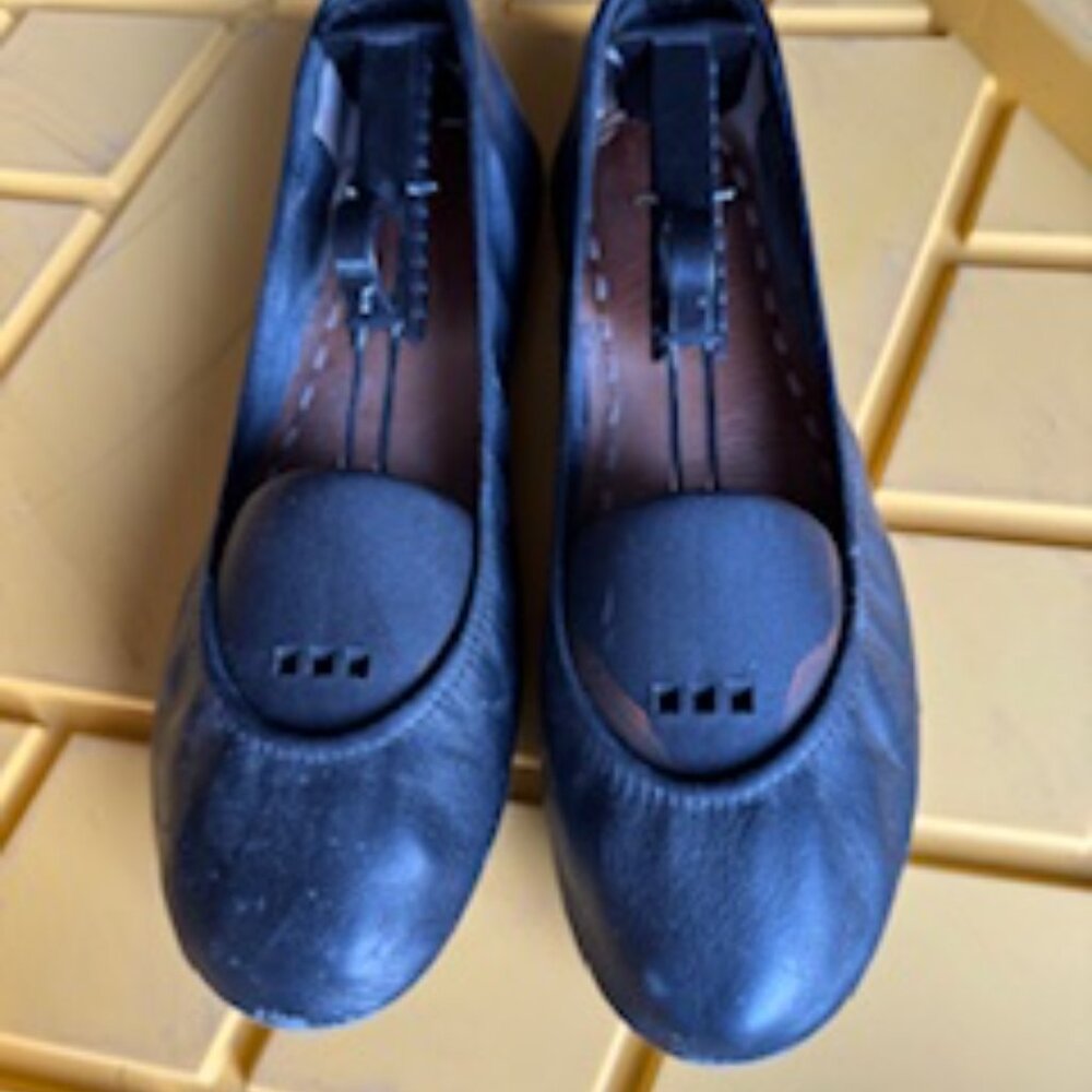 Tieks by Gavrieli Matte Black Ballet Flats, Size 11